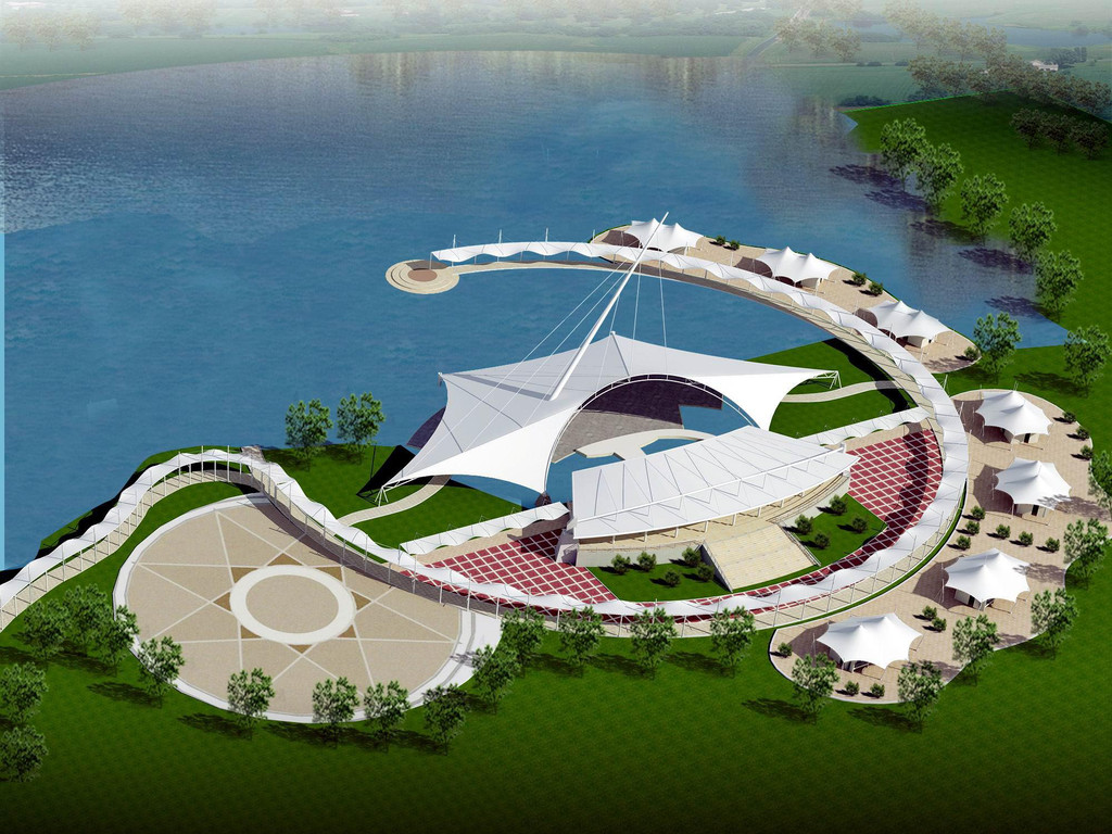 優(yōu)質景觀公園張拉膜結構設計